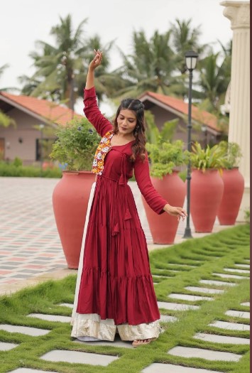 Cotton Lehenga Choli with Flared( Extra-Wide 6 Meters)